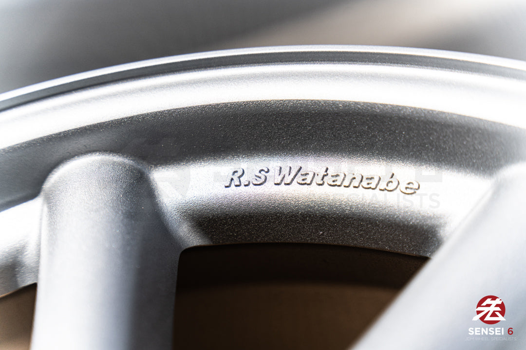 Ruedas RS Watanabe F8 de 19" (usadas) / 19x9,5 +30, 19x10,5 +25 / 5x114,3 / Plateado metalizado