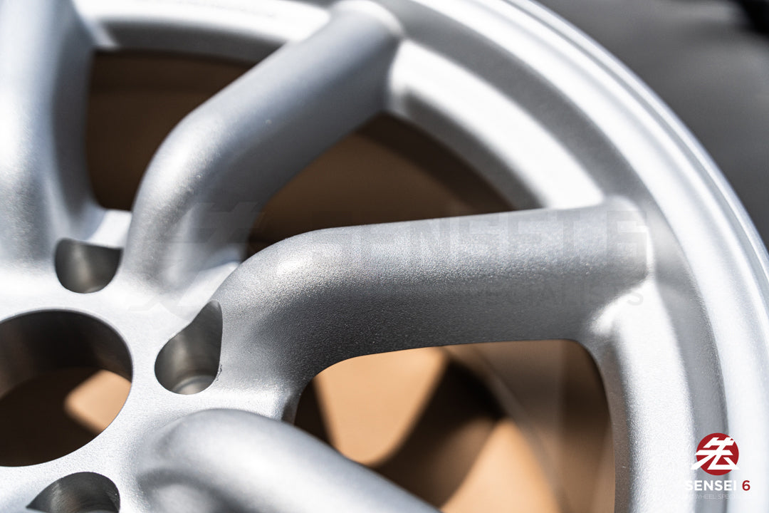 Ruedas RS Watanabe F8 de 19" (usadas) / 19x9,5 +30, 19x10,5 +25 / 5x114,3 / Plateado metalizado