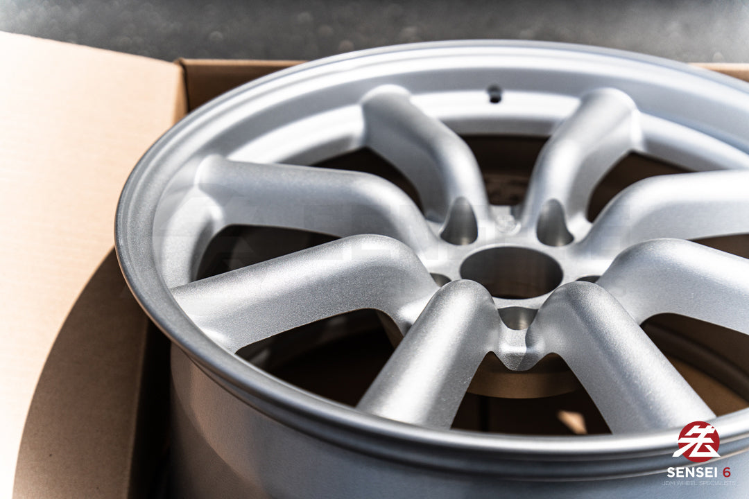 Ruedas RS Watanabe F8 de 19" (usadas) / 19x9,5 +30, 19x10,5 +25 / 5x114,3 / Plateado metalizado