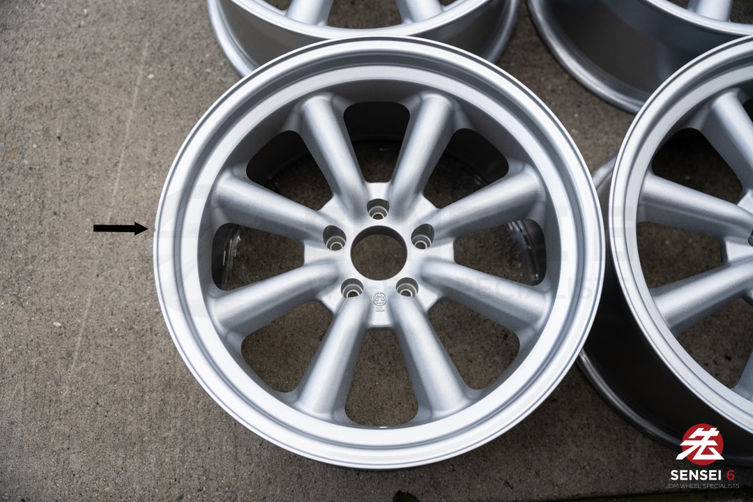 Ruedas RS Watanabe F8 de 19" (usadas) / 19x9,5 +30, 19x10,5 +25 / 5x114,3 / Plateado metalizado