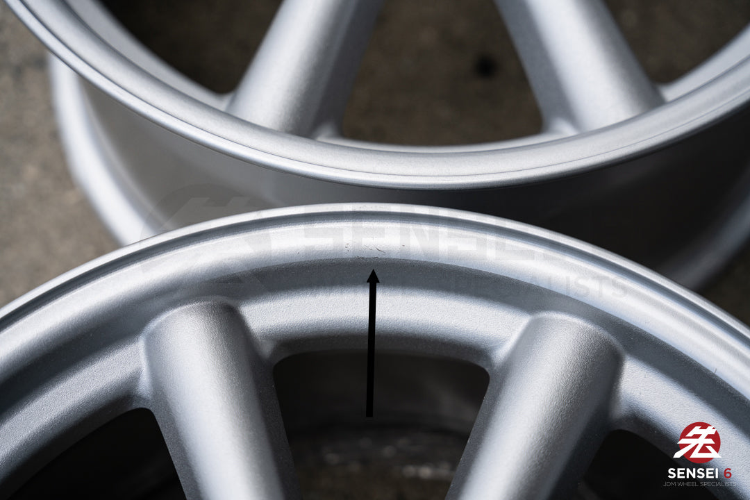 Ruedas RS Watanabe F8 de 19" (usadas) / 19x9,5 +30, 19x10,5 +25 / 5x114,3 / Plateado metalizado