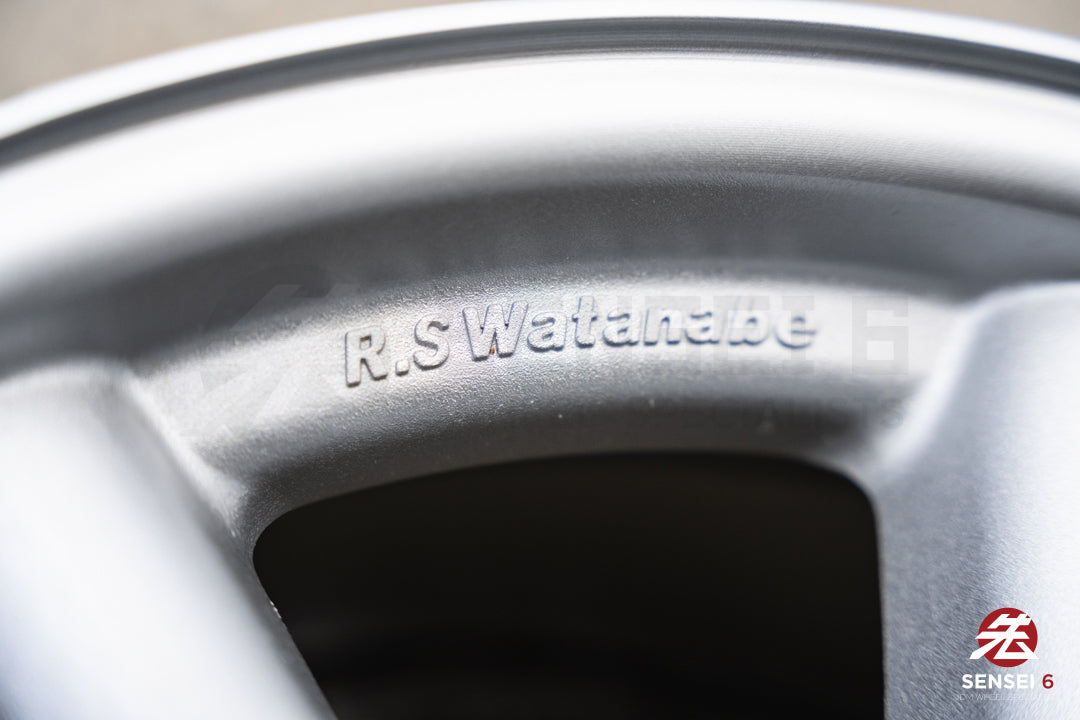 Ruedas RS Watanabe F8 de 19" (usadas) / 19x9,5 +30, 19x10,5 +25 / 5x114,3 / Plateado metalizado