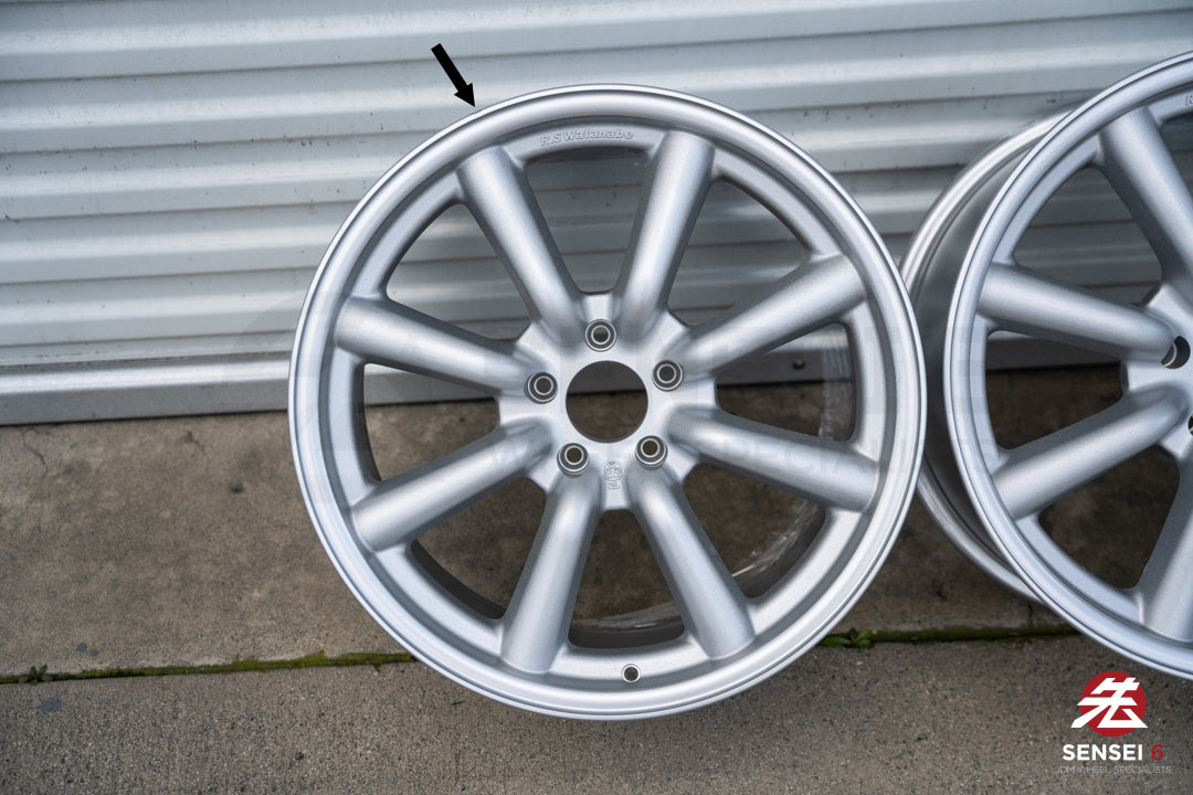 Ruedas RS Watanabe F8 de 19" (usadas) / 19x9,5 +30, 19x10,5 +25 / 5x114,3 / Plateado metalizado