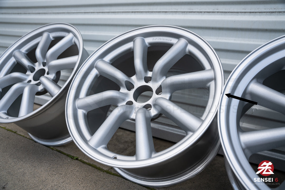 Ruedas RS Watanabe F8 de 19" (usadas) / 19x9,5 +30, 19x10,5 +25 / 5x114,3 / Plateado metalizado