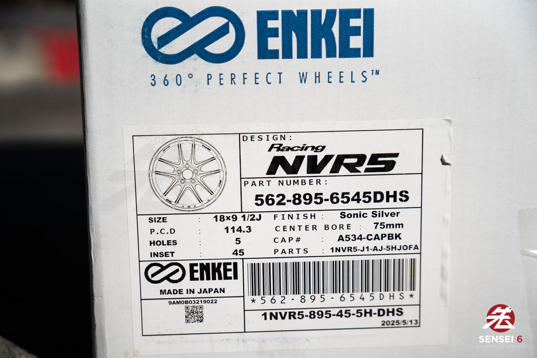 Enkei NVR5 / 18x9.5 +45 / 5x114.3 / Sonic Silver (SS)