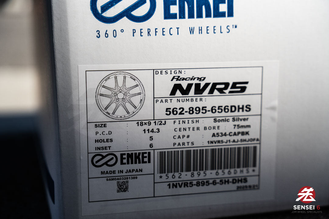 Enkei NVR5 / 18x9.5 +6 / 5x114.3 / Sonic Silver (SS)