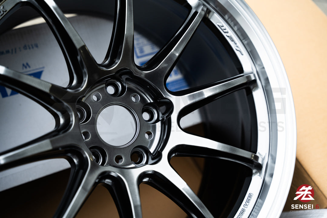 Work Emotion ZR10 1P / 18x9.5 +22 / 5x114.3 / Llanta Glim Black con corte de diamante (GTKRC)