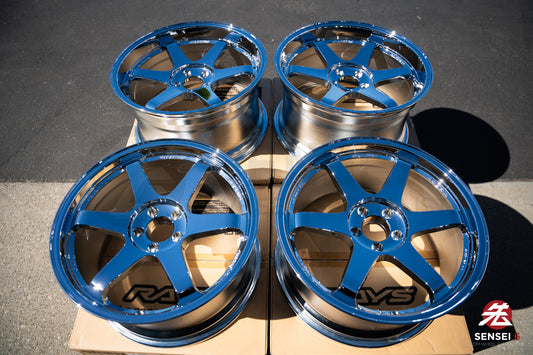Volk TE37SL / 19x9.5 +22, 19x10.5 +35 / 5x112 / Chrome
