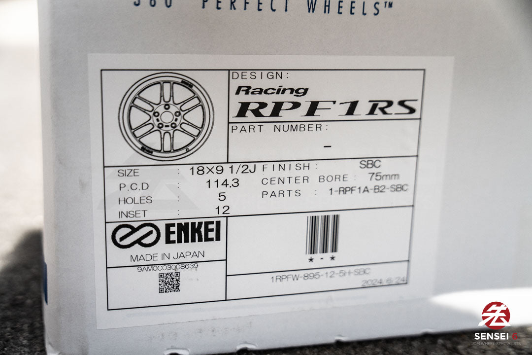 Enkei RPF1RS / 18x9.5 +12 / 5x114.3 / SBC