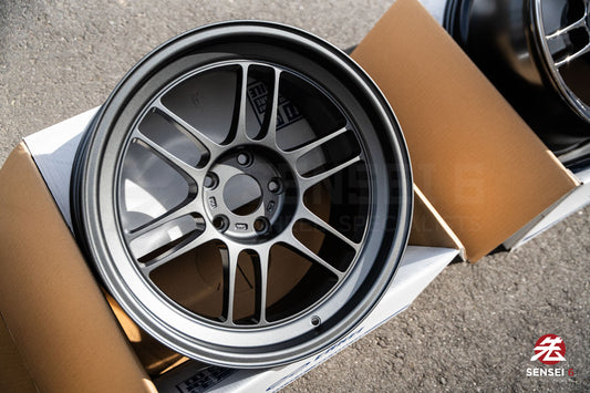 Enkei RPF1RS / 18x9.5 +12 / 5x114.3 / Matte Dark Gunmetallic (MDG)
