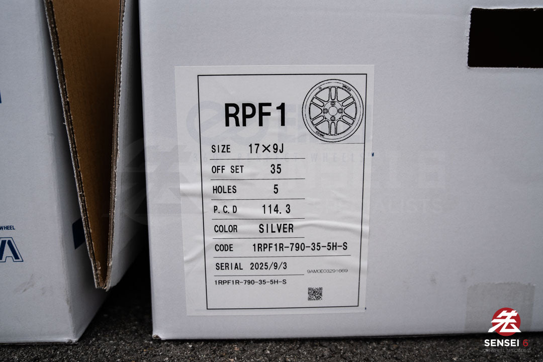 Enkei RPF1 / 17x9 +35 / 5x114.3 / F1 Silver (S)