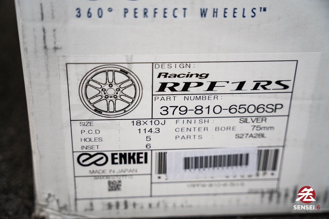 Enkei RPF1RS / 18x10 +6 / 5x114.3 / F1 Silver (S)