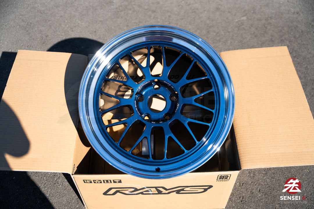 Volk 21A / 18x9.5 +22 / 5x120 / Mag Blue Rim DC (BL)