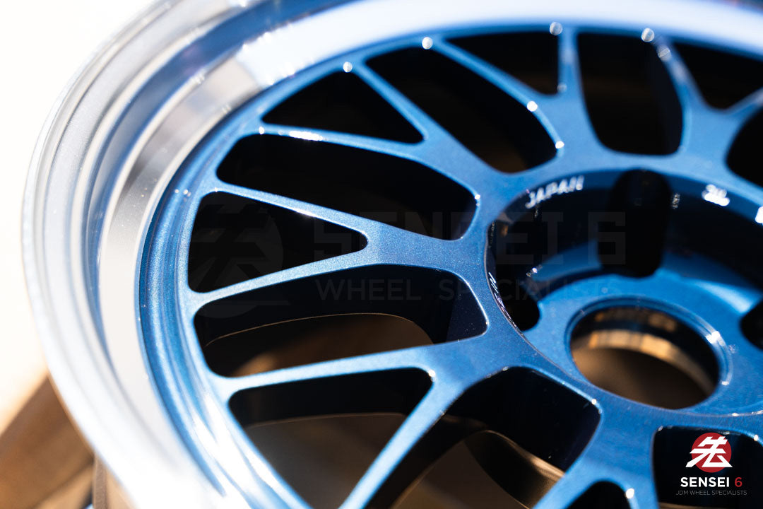 Volk 21A / 18x9.5 +22 / 5x120 / Mag Blue Rim DC (BL)