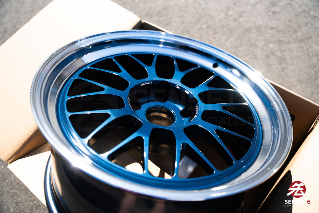 Volk 21A / 18x9.5 +22 / 5x120 / Mag Blue Rim DC (BL)
