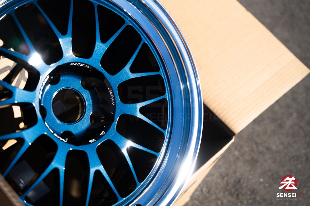Volk 21A / 18x9.5 +22 / 5x120 / Mag Blue Rim DC (BL)