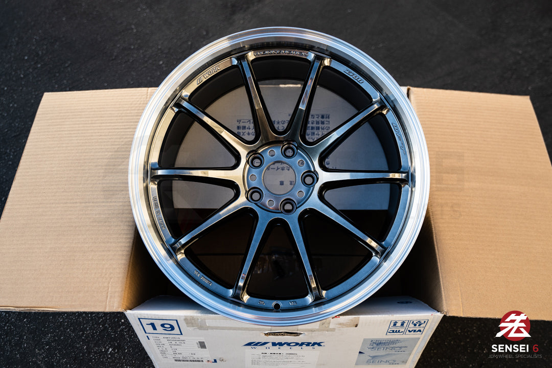 Work Emotion ZR10 1P / 19x10.5 +15 / 5x112 / Glim Black Diamond Cut Rim (GTKRC)
