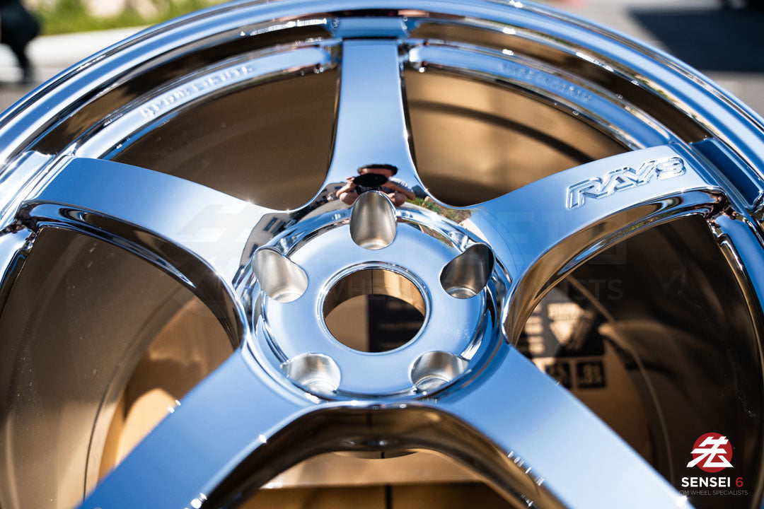 Luces Gram 57CR / 18x9.5 +22 / 5x114.3 / Cromadas