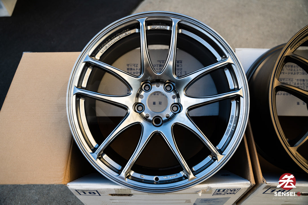 Work Emotion CR Kiwami / 18x9.5 +12 / 5x114.3 / GT Silver (GTS) – Sensei 6