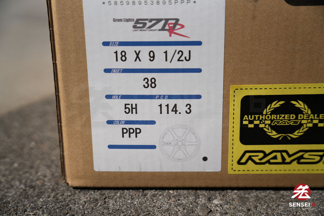 Gram Lights 57DR / 18x9.5 +38 / 5x114.3 / Sakura Pink (PPP)