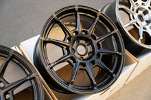 Load image into Gallery viewer, AME Galerna Refino / 18x9.5 +38 / 5x114.3 / Matte Black