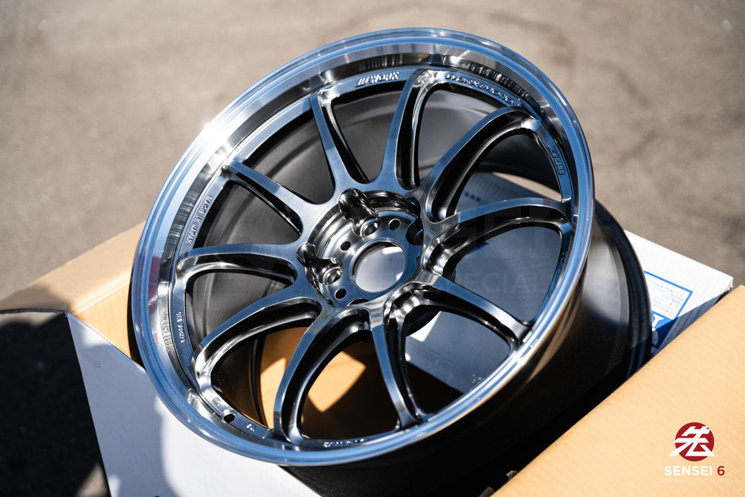 Work Emotion ZR10 1P / 18x9.5 +22 / 5x114.3 / Glim Black Diamond Cut Rim (GTKRC)