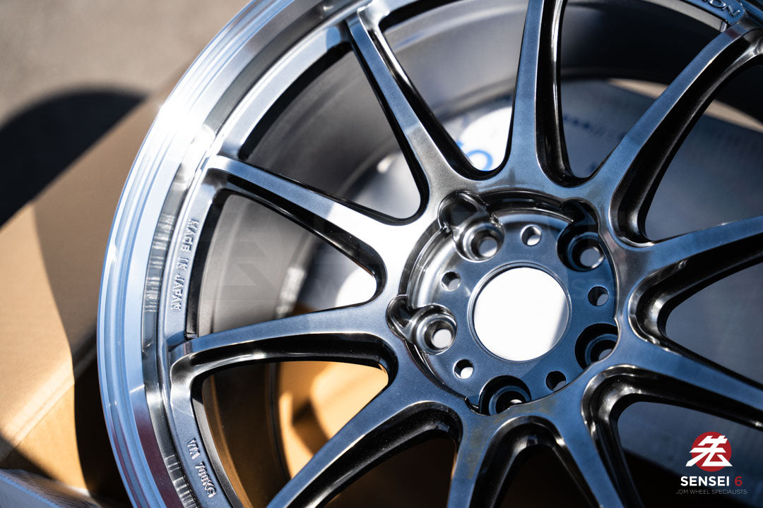 Work Emotion ZR10 1P / 18x9.5 +22 / 5x114.3 / Glim Black Diamond Cut Rim (GTKRC)