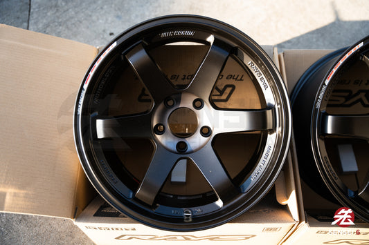 Volk TE37SL Black Edition III / 18x9.5 +21, 18x10.5 +21 / 5x120 / Pressed Black Rim Redot (PR)