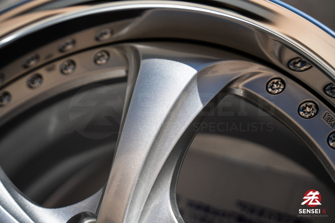 Trabajo VSKF# / 18x9.5 +14, 18x10.5 +15 / 5x114.3 / Gris claro plateado