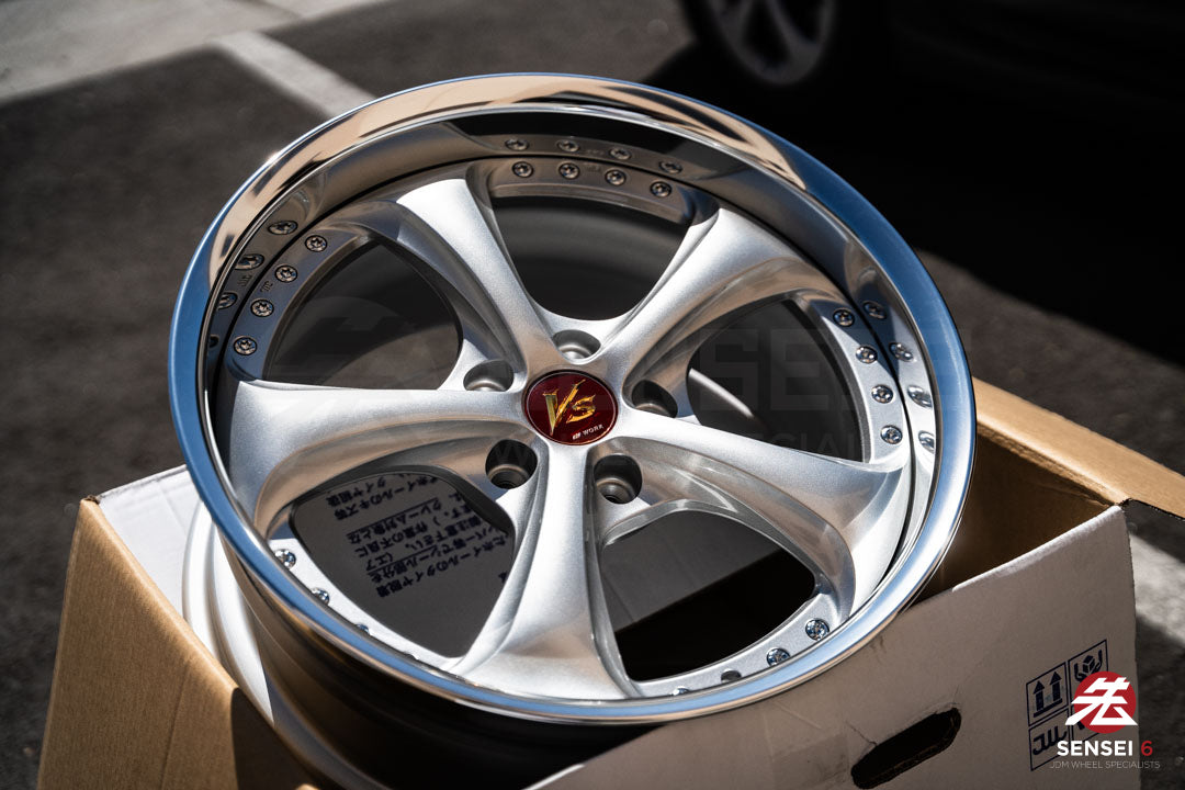 Trabajo VSKF# / 18x9.5 +14, 18x10.5 +15 / 5x114.3 / Gris claro plateado