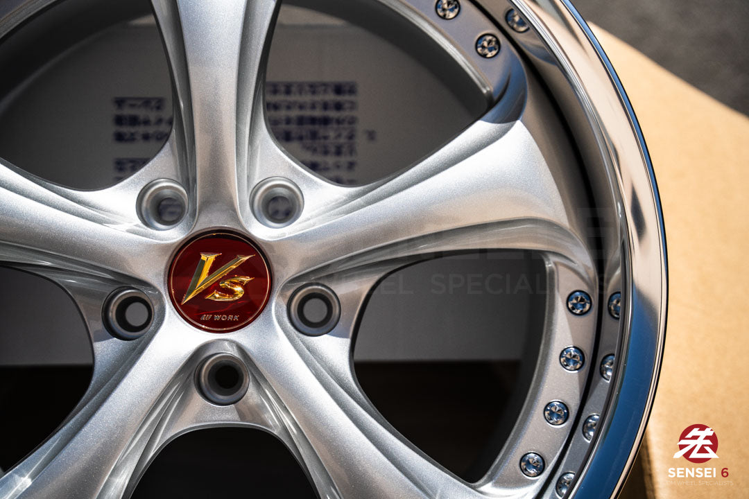 Trabajo VSKF# / 18x9.5 +14, 18x10.5 +15 / 5x114.3 / Gris claro plateado