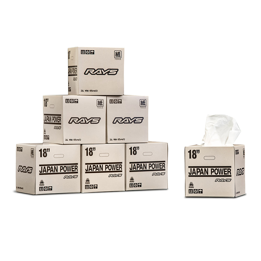 Caja de pañuelos Rays Wheel Package 24S Marfil