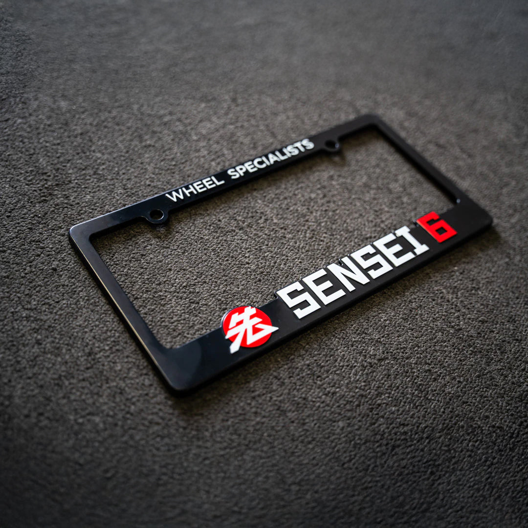 Sensei 6 License Plate Frame