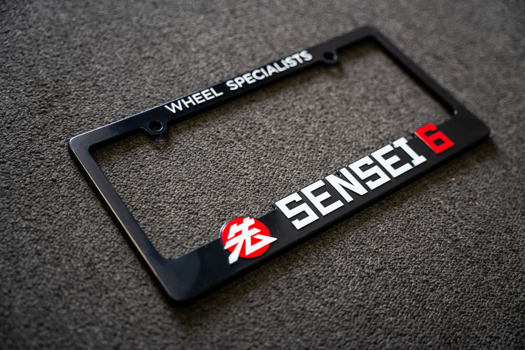 Sensei 6 License Plate Frame