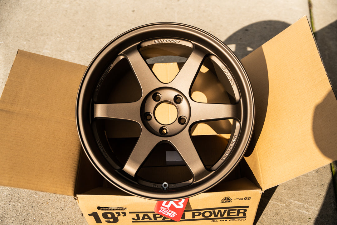 Volk Te37sl   19x9.5 +22, 19x10.5 +22   5x114.3   Blast Bronze – Sensei 6