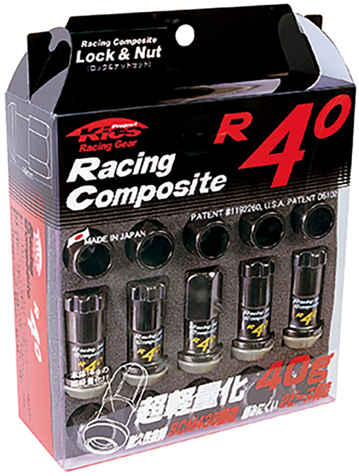 Project Kics R40 (Black Chrome) Lug Nuts