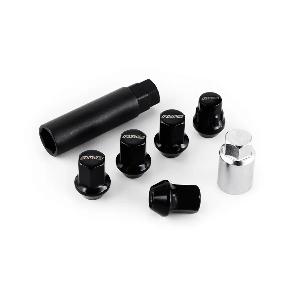 [IN STOCK] Rays 17Hex L31 Lock & Lug Set (20 + 4pcs) / M12x1.50 / Black
