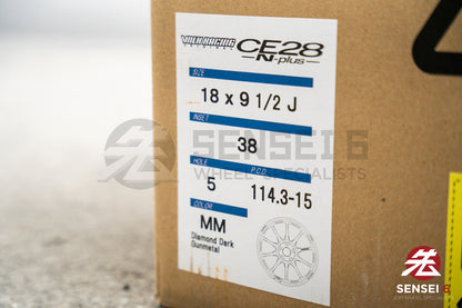 Volk CE28N-Plus / 18x9.5 +38 / 5x114.3 / ダイヤモンドダークガンメタル