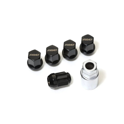 [IN STOCK] Rays 19Hex L31 Lock & Nut Set (20 + 4pcs) / M14x1.50 / Black