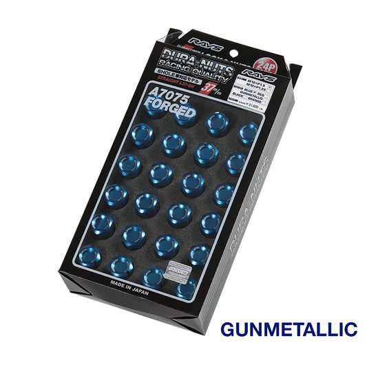 [EN STOCK] Juego de tuercas y cerraduras rectas Rays Dura-Nut L37 (20 + 4 piezas) / M12x1.50 / Bronce metálico