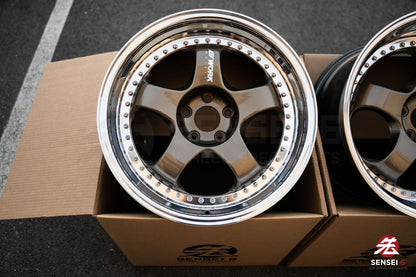 19" Work Meister S1 3P (Used Wheels) / 5x114.3 / 19x9 +25, 19x10.5 +23 / Titanium Gold