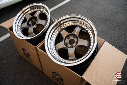 19" Work Meister S1 3P (Used Wheels) / 5x114.3 / 19x9 +25, 19x10.5 +23 / Titanium Gold