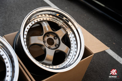 19" Work Meister S1 3P (Used Wheels) / 5x114.3 / 19x9 +25, 19x10.5 +23 / Titanium Gold
