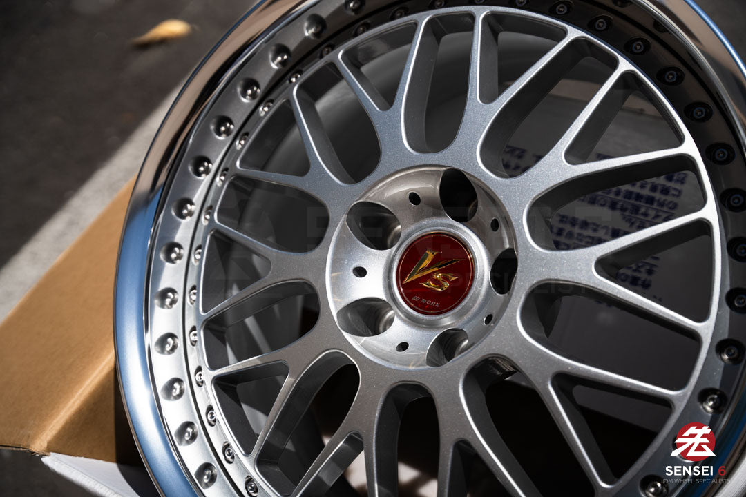 Work VS-XX / 18x9.5 +23, 18x10.5 +23 / 5x114.3 / Light Gray Silver