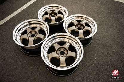 19" Work Meister S1 3P (Used Wheels) / 5x114.3 / 19x9 +25, 19x10.5 +23 / Titanium Gold