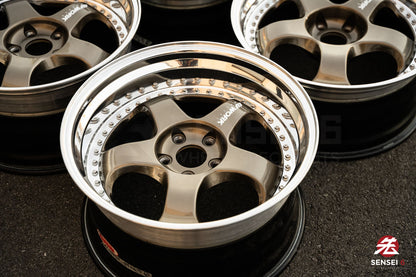 19" Work Meister S1 3P (Used Wheels) / 5x114.3 / 19x9 +25, 19x10.5 +23 / Titanium Gold