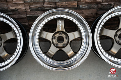 19" Work Meister S1 3P (Used Wheels) / 5x114.3 / 19x9 +25, 19x10.5 +23 / Titanium Gold