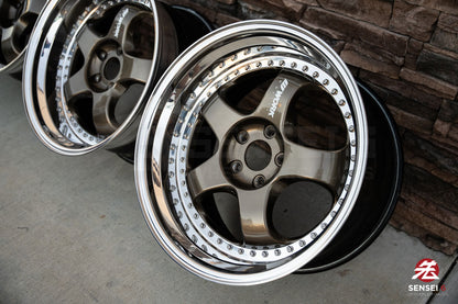 19" Work Meister S1 3P (Used Wheels) / 5x114.3 / 19x9 +25, 19x10.5 +23 / Titanium Gold