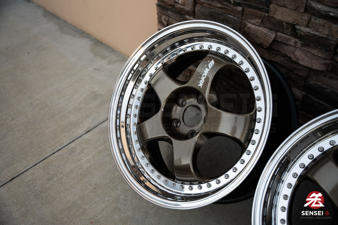 19" Work Meister S1 3P (Used Wheels) / 5x114.3 / 19x9 +25, 19x10.5 +23 / Titanium Gold