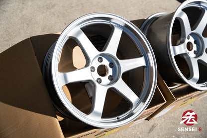 Volk TE37 Ultra M-Spec / 20x10 +15, 20x11 +15 / 5x112 / Plata Diamante 